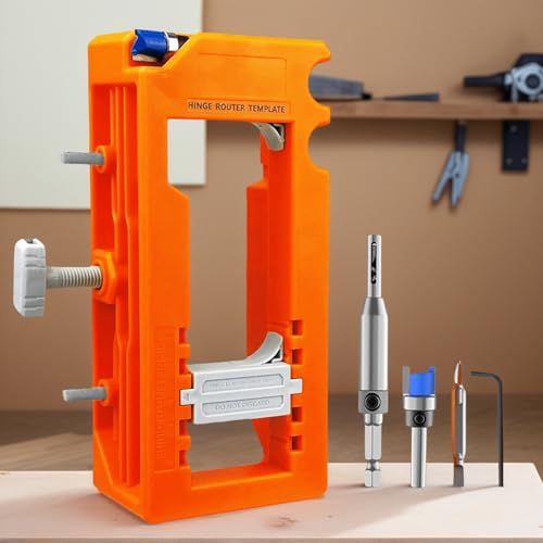 Gabarit de défonceuse pour charnières de porte et modèle fraiseuse