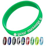 Aokizkdzsw Bracelets personnalisables, bracelets en silicone gravés personnalisés...