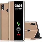 Modèle APPLICABLE: Coque pour Huawei P20 Lite Clear View Cover. Sur le devant, une grande fenêtre transparente permet de lire directement les messages et d'accéder à l'écran. Convient aux hommes et aux femmes, veuillez vérifier le numéro de modèle du téléphone portable pour Huawei P20 Lite avant d'acheter