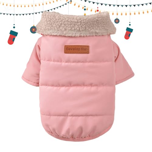 暖かい犬用ジャケット - ファッション首輪付き防風ペットコート、屋外および屋内用の二本足犬用ジャケット、小型犬、中型犬、大型犬用の 防寒コート