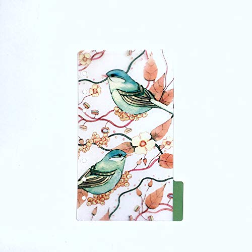 Plástico A5/A6 de 21,6 cm. Capa com 6 furos. Pasta de arquivo com anel redondo para protetores de fo