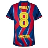 Pedri #8 Men’s Soccer Jersey Fan Edition – Short Sleeve Training & Casual Shirt – Home, Away & Third Kit 2025/26 (US, Alpha, Medium, Regular, Regular, Blue/Red/Sky Blue)