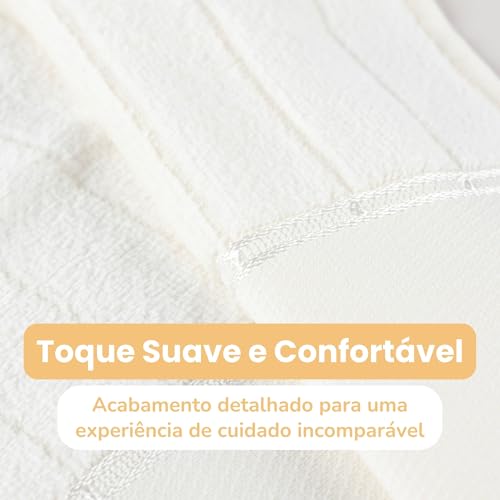 Kit 6 Toalhas Lavabo Social de Mão p/Bordar - Toalhinha Manicure Mão e Pé Fitness Academia - 100% Al