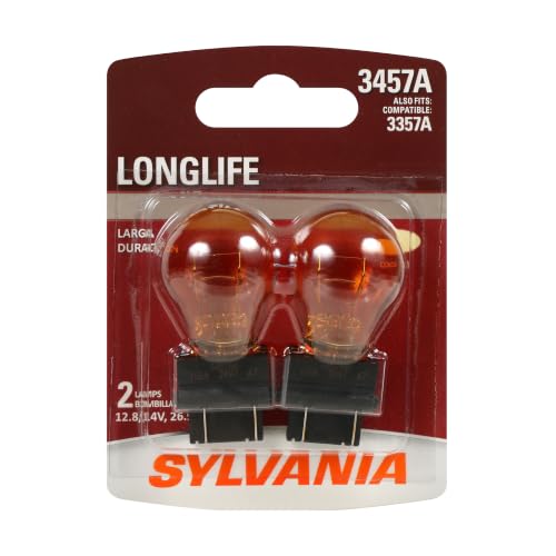 SYLVANIA - 3457A Long Life Miniature - Amber Bulb...