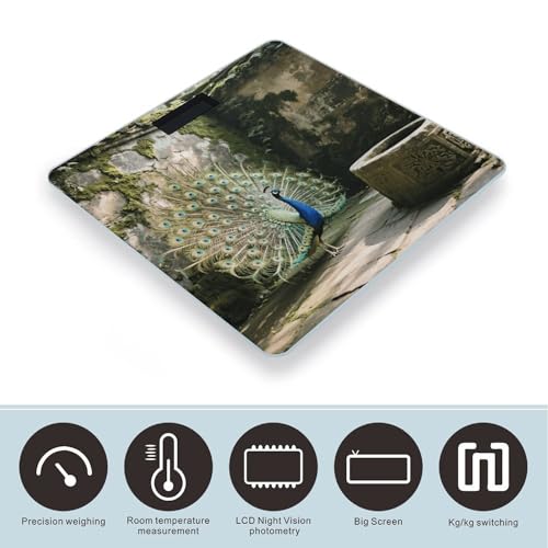 Báscula digital de baño para peso corporal con vidrio templado miniatura 3