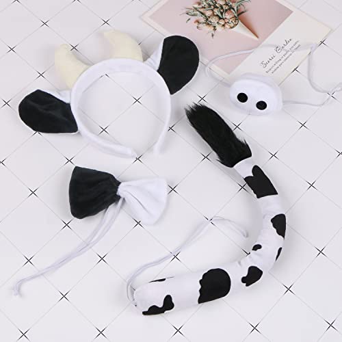 Set de 4 piezas disfraz de vaca accesorios para cosplay miniatura 7