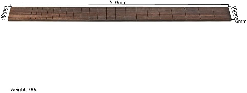 Guitar Fretboard With 21 Frets Maple Fingerboard for 3 String Cigar Box Guitar Replacement (Rosewood)，1Pcs