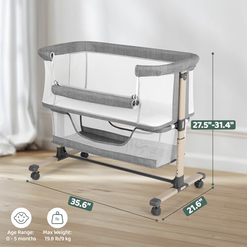 Cowiewie Breathable Bassinet Grey