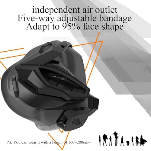 Elevation Mask - Workout Fitness Mask with 8 Breathing Levels, Improves Lung Capacity, Double Sided High Flow Air Inlet for Runners, Cyclists & Athletes