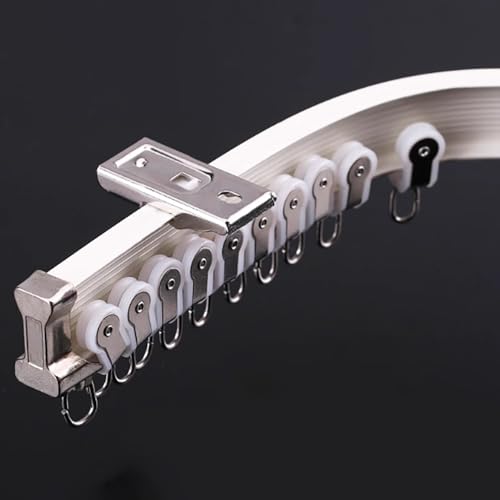 Tringle à rideaux flexible pour angle difficile et fixation murale de douche 1,9 m - 2