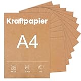 Qualité robuste : avec un poids de papier de 200 g/m², le papier kraft offre une base stable et durable pour les projets de bricolage exigeants