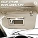 Beige Driver Left + Passenger Right Side Sun Visor Replacement Compatible with Nissan Altima 2013 2014 2015 2016 2017 2018 Without Sunroof Replace 96400-3TA2A & 96401-3TA2A