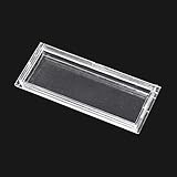Cubierta transparente. Cubierta de repuesto para placa identificación de buzón, transparente, tamaño perforaciones 60x23mm