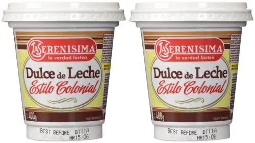 La Serenisima- Dulce de Leche 400 grs, 2 Pack