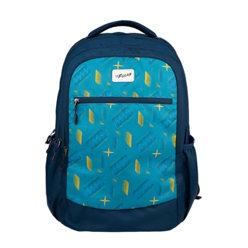Image of F Gear Arashi Black 35L School Backpack|4 Compartments, 1 Front Pocket & water Bottle Holders|Laptop Sleeve|Ergonomic, Lightweight & Durable Design|Ideal for School, College, Work, Travel & Daily Use