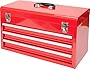 BIG RED ANTBD133-XB Torin 20' Portable 3 Drawer Steel Tool Box with Metal Latch Closure, Red