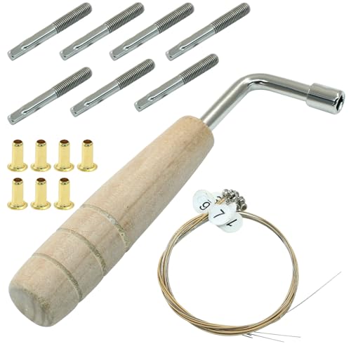Zorfeter 7 Pcs Lyre Harp Strings Replacement Kit