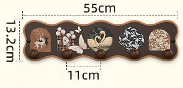 Hat Rack for Wall No Drill Wall Hooks for Living Room, Decorative & Storage Hangers