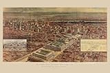 16"x24" Poster, map of Penn Station, New York city 1910 - Gallery Print