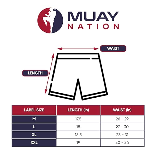 Muay Nation Muay Thai Shorts For Men Women Slim Cut Mma Boxing Shorts Training Kickboxing Workout Clothing Martial Arts Trunks thumb #8