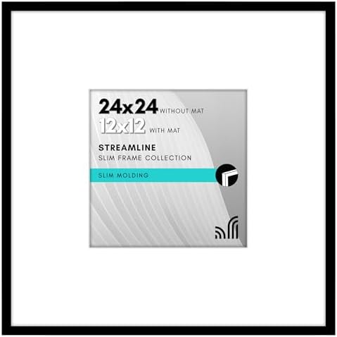 Americanflat 24x24 Picture Frame with Polished Plexiglass - Use a...