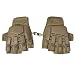 MAddog MD-2230-HALFGLVTAN-SMD Tactical Half-Finger Paintball & Airsoft Gloves, Tan, Small/Medium