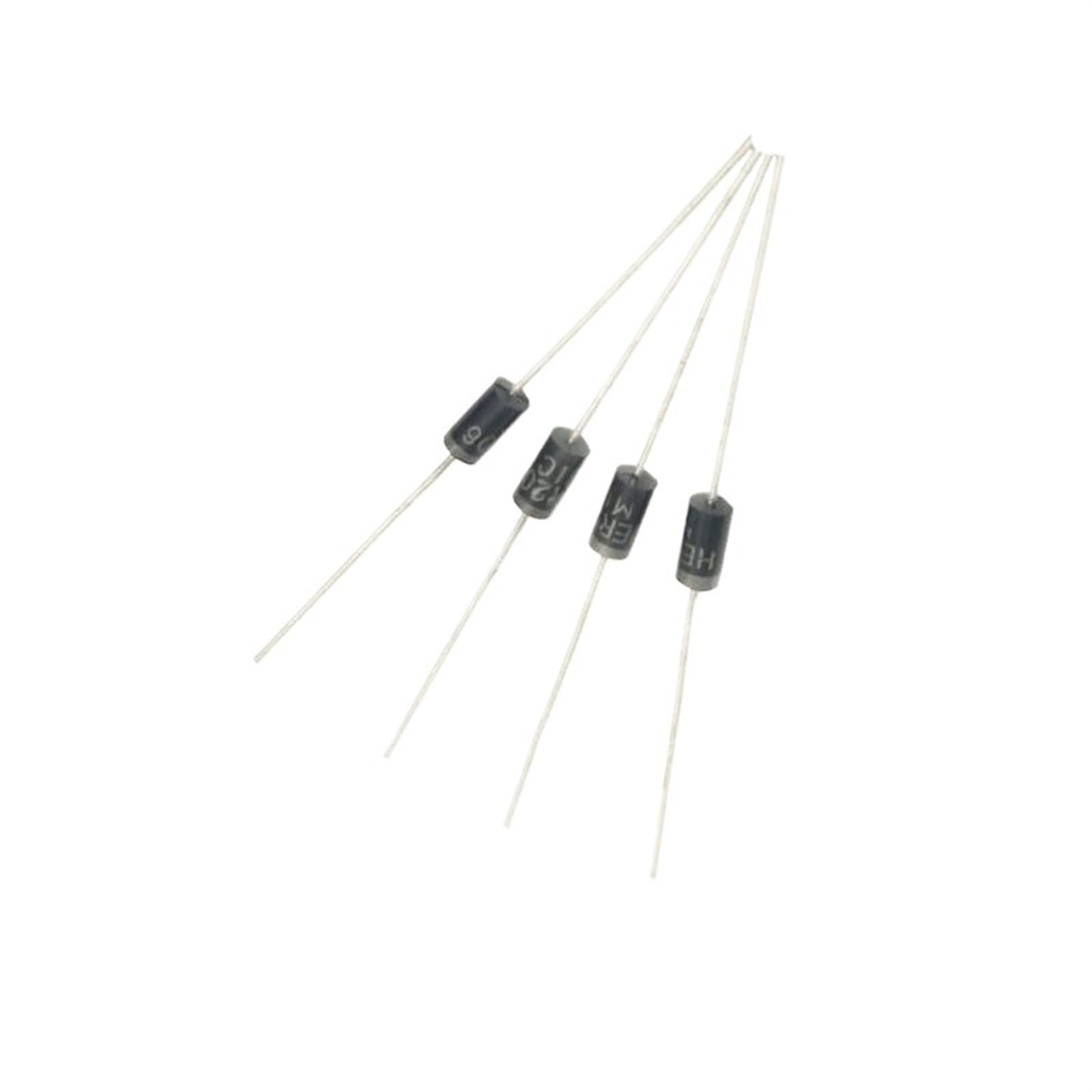 Zestaw 200/500/1000/2000/5000 diod do odzyskiwania HER206, przełącznik prostujący DO-15 2 A/600 V (1000 szt.)
