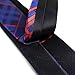 Yongchuantie 2.36'' Slim Ties for Men Fashion 6cm Skinny Neckties Men's Navy Blue Red Plaid Pattern Black Trim Business Casual Tie for Office Wedding (W06)