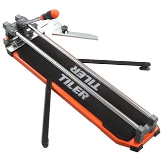 630mm/25 Inch Manual Tile Cutter, Professional Heavy Duty Tile Cutting Machine with Dual Non-Slip Support Feet, Tungsten Carbide Wheel,Precise Ceramic & Porcelain Tile Cutter for DIY