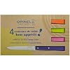OPINEL No. 125 Table Knives, 4 Piece Set, High Carbon Steel Dinner Knives for Parties, Entertaining, or Everyday Use, Painted Hornbeam Handles, Made in France (POP)