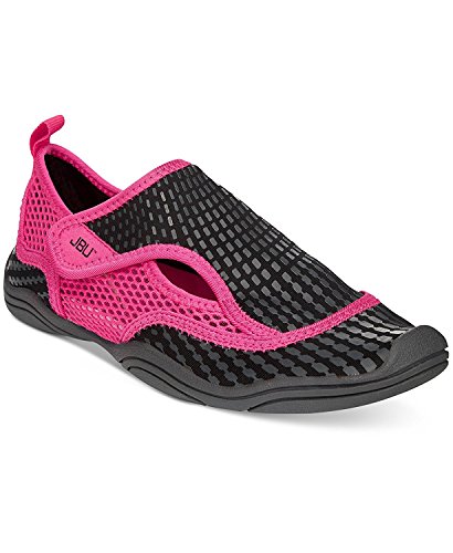 JBU Jambu Women's Nemo Flat,Black/Fuchsia, 9M US