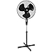 Ventilator, drehbar/oszillierend, 3 Geschwindikeiten (Standventilator, Schwarz)