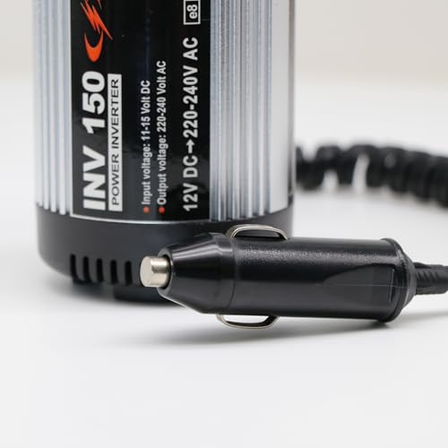 Schumacher INV 150 Spannungswandler Modifizierter Sinus-Wechselrichter 12V DC > 220V/240V AC - Dauerleistung 300 W - Überspannungs-, Unterspannungs-, Überlast- und Thermoschutz - Lüfter - Geräuschlos