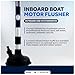 Five Oceans Inboard Motor Muff, Universal Inboard Motor Flusher, Fake a Lake - Black PVC Marine Grade Round Cup Muff, Telescoping Shaft from 18