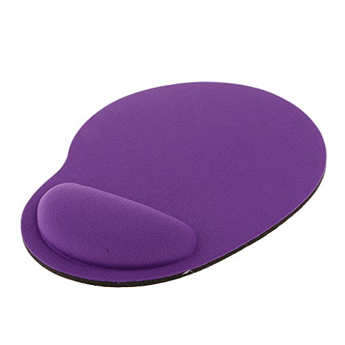 Tapis De Souris avec Support De Poignet Pad Repose en EVA Confortable Anti-dérapant - Violet