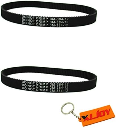 XLJOY 2pc 3M-384-12 Transfer Drive Belt for Electric Scooter E-Bike