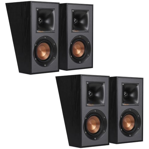 Image of Klipsch Reference R-41SA Dolby Atmos High-Performance, Horn-Loaded Elevation Surround Speaker Set (2 Pairs, 4 Speakers)