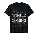 Game Of Thrones Winter Is Coming Text T-Shirt