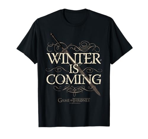 Game of Thrones Winter is Coming Text T-Shirt