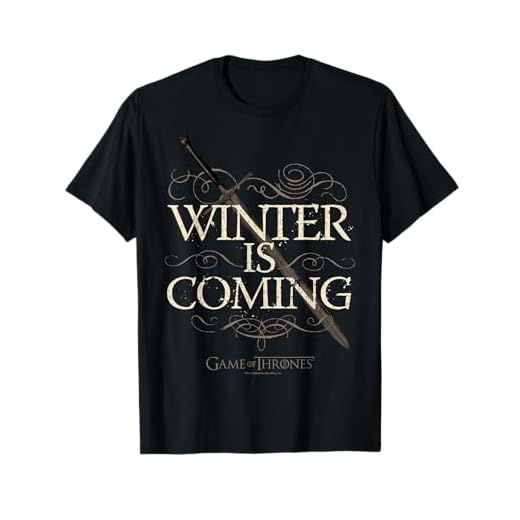 Game Of Thrones Winter Is Coming Text T-Shirt