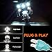 TRUCKMALL 7 Inch LED Headlight Fog Passing Lights for Touring Road King Ultra Classic Electra Street Glide Tri CVO Heritage Softail Slim Deluxe Fatboy