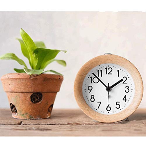 Reloj despertador de doble campana con retroiluminación nocturna y esfera 3D 4