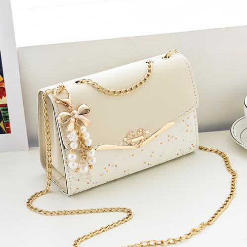 Image of CORIOS Elegant Shoulder Bag for Women - PU Leather Handbag with Sequin Crossbody & Messenger Bag Styles