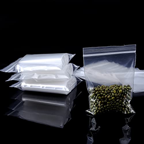 200 pezzi Sacchetti plastica richiudibili Bustine