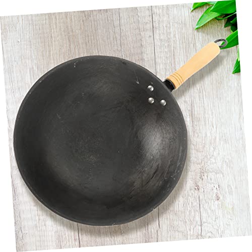 Wok estilo chino con mango ergonómico KICHOUSE miniatura 3