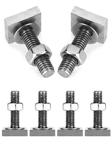 QWORK 6 Pezzi Adattatore per Binario a T, Viti