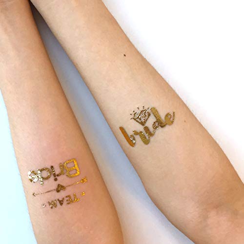 Many Kinds Patterns Fashion Temporary Tattoo Transfer Stickers for Wedding & Bridesmaid & Team Bride & Bride. Long lasting body sticker(18pcs)