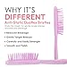 Detangling Brush for All Wet or Dry Hair Types - Pain-Free Brushing, Vented Hair Brush - Lightweight Handle with Extreme Flex to Contour to Scalp (Orchid)