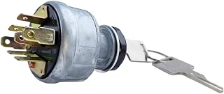 XYZIL Ignition Switch with Key 31-280 for Bobcat Tractor - 4 Position 7 Pin Replacement Part 31-280