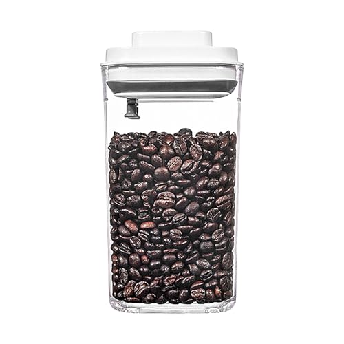 Hogvinnatil Sealed Coffee Container, Vacuum Coffee Canister, Food Coffee Bean Vacuum Storage - Kitchenware, Pantry Organisation, Stackable Travel Snack Holder for Flour